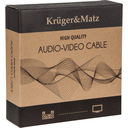 Kruger&Matz Luidspreker kabel (banana plug) KM0335