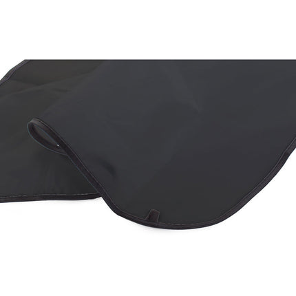 Baardschort / baard cape inclusief 2 zuignappen lichtgewicht zwart