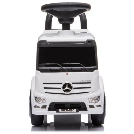 Mercedes Antos 656 loopauto met 2 geluiden en koplampen belastbaar tot 25 kg wit