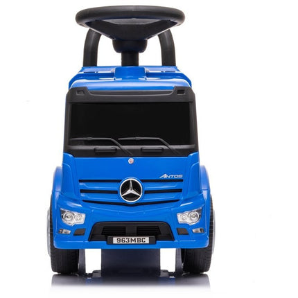 Mercedes Antos 656 loopauto met 2 geluiden en koplampen belastbaar tot 25 kg blauw