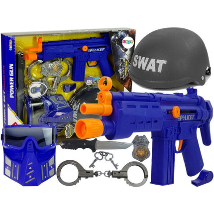 Luxe politie speelset voor kinderen inclusief accessoires blauw