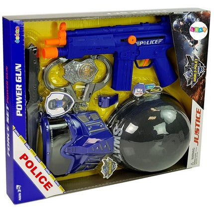 Luxe politie speelset voor kinderen inclusief accessoires blauw
