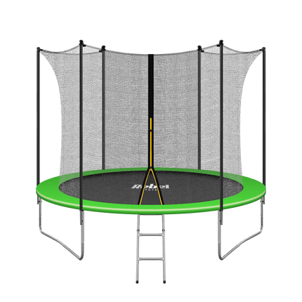Rebel Jump ZAB0301 trampoline 312 cm inclusief inwendig veiligheidsnet en ladder tot 120kg groen