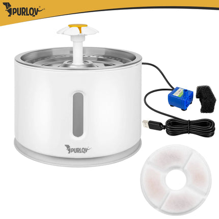 Drinkfontein Kat & Hond 2,4 Liter – Automatische Waterfontein met Filter & LED