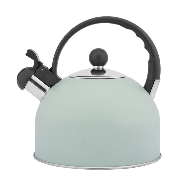 Altom Design Fluitketel RVS 2.5L –Glans Mint Groen – Voor Inductie – Met Fluitje & Koel Handvat – Alle Warmtebronnen