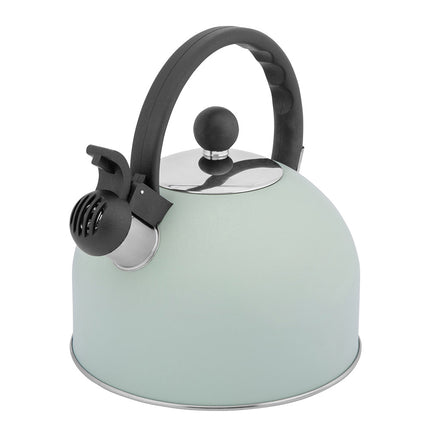 Altom Design Fluitketel RVS 2.5L –Glans Mint Groen – Voor Inductie – Met Fluitje & Koel Handvat – Alle Warmtebronnen