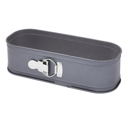 Cakevorm Ovaal 34,5 cm – Springvorm met Antiaanbaklaag – Koolstofstaal – Bakvorm voor Cake, Cheesecake & Brownies