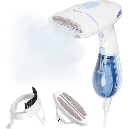 Kledingstomer / steamer met opklapbaar handvat en waterreservoir inclusief 2 opzetstukken