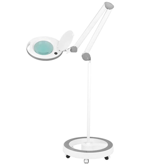 22 W led-vergrootlamp op voet, vergrootglas, verlichting, professionele esthetische lamp, 5 dioptreden, draaibaar, verstelbaar, voor schoonheidssalon 22 W led-vergrootlamp op voet, vergrootglas, verlichting, professionele esthetische lamp, 5 dioptreden, draaibaar, verstelbaar, voor schoonheidssalon