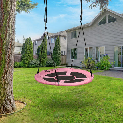 Ecotoys Nestschommel Buitenspeelgoed 100 cm Roze tot 100kg - Kinderschommel Buiten/Binnen