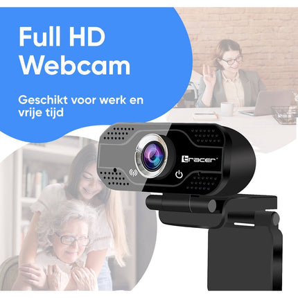 Webcam voor computer of laptop met microfoon full HD USB 2.0