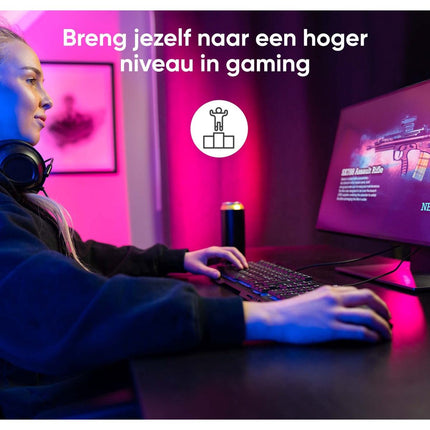 Gaming muis met RGB LED verlichting en 6 knoppen 7200 DPI