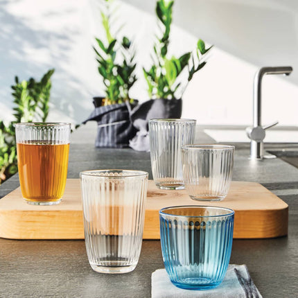 Drinkglazen Set 6 Stuks 290 ml – Waterglazen Transparant – Tumbler Glazen Voor Water, Frisdrank en Cocktails