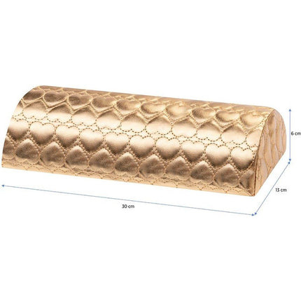 Activeshop Manicure Kussen - Armsteun Nagelstyliste Handkussen - Manicure Tafel Kussen - Hartjesmotief Goud