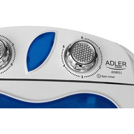 2de kansje Adler AD 8051 camping mini wasmachine met centrifuge tot 3kg
