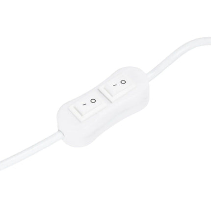 Gabbiano Barbershop Wandlamp – Grote Zwarte Barber Pole met LED Verlichting – Draaibare Kapperslamp voor aan de Wand