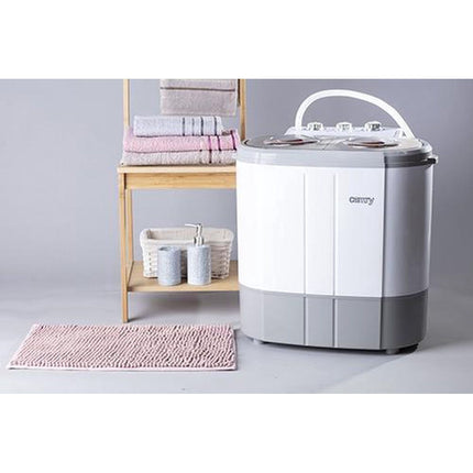2de kansje Camry CR 8052 camping mini wasmachine met dubbele trommel met 3Kg was en 1Kg centrifuge capaciteit