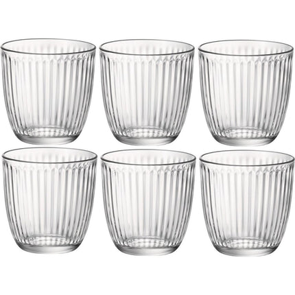 Drinkglazen Set 6 Stuks 290 ml – Waterglazen Transparant – Tumbler Glazen Voor Water, Frisdrank en Cocktails