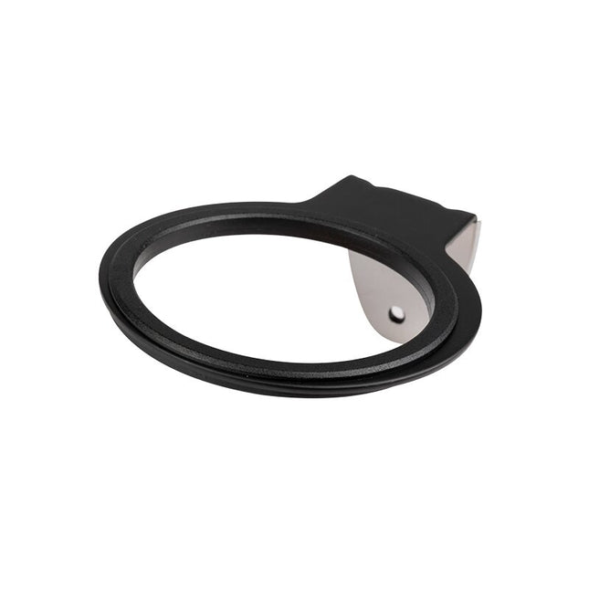 Activeshop Professionele Universele föhnhouder Voor Wandmontage - Inclusief Montage Materiaal - Haardroger Houder Met Rubberen Ring- Zwart