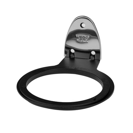 Activeshop Professionele Universele föhnhouder Voor Wandmontage - Inclusief Montage Materiaal - Haardroger Houder Met Rubberen Ring- Zwart