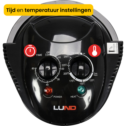 LUND Professional halogeen oven 1400W zwart