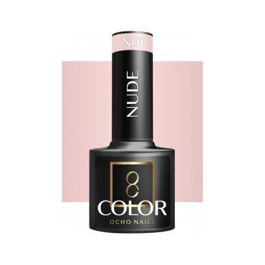 Ocho Nails Starterkit 5 Hybride Set – Met UV/LED Lamp, Freesmachine en 5 Nude Gellakken