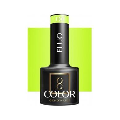 Ocho Nails Starterkit 6 Hybride Set – Met UV/LED Lamp en 5 Fluo Gellakken