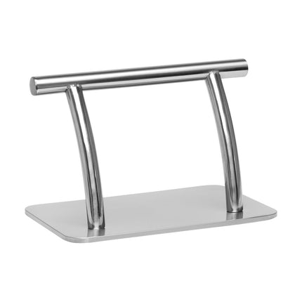 Gabbiano Voetsteun Kapper - Verzwaarde Voet RVS Zilver - Kappersstoel Voetsteun - Salon Voetsteun - 30 x 19 x 19 cm