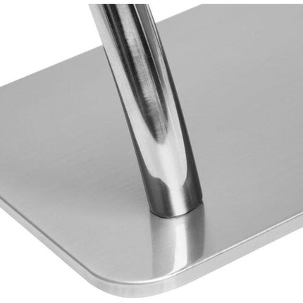 Gabbiano Voetsteun Kapper - Verzwaarde Voet RVS Zilver - Kappersstoel Voetsteun - Salon Voetsteun - 30 x 19 x 19 cm