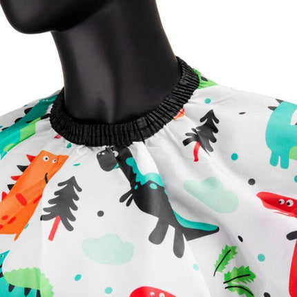 Activeshop Kapmantel Kinderen Dinosaurus - Dinomantel Kappersmantel - Waterdicht Makkelijk Schoonmaken