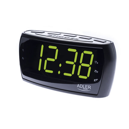 Adler AD 1121 Wekkerradio – Digitale Wekker met Radio – Groot LED Display – Dubbel Alarm & Snooze – Zwart