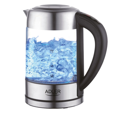 Adler AD 1247 Glazen Waterkoker 1,7 Liter 2200W – Temperatuurregeling 60-100°C – Warmhoudfunctie