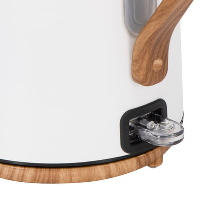 Waterkoker 1,7 Liter 2200W – RVS – STRIX Beveiliging – Wit