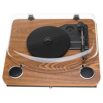 Platenspeler met Speakers & Bluetooth – Vinyl Speler met USB – 33/45/78 Toeren – Hout