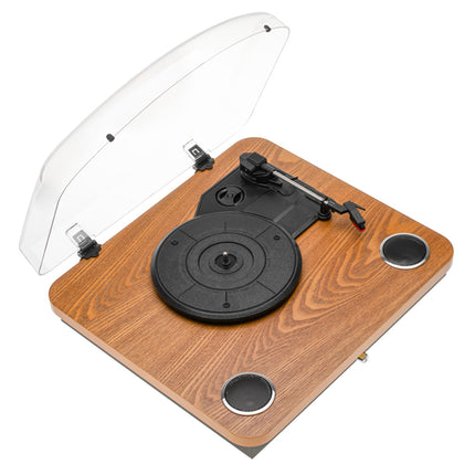 Platenspeler met Speakers & Bluetooth – Vinyl Speler met USB – 33/45/78 Toeren – Hout