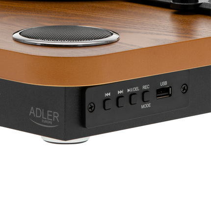 Platenspeler met Speakers & Bluetooth – Vinyl Speler met USB – 33/45/78 Toeren – Hout