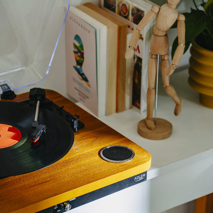 Platenspeler met Speakers & Bluetooth – Vinyl Speler met USB – 33/45/78 Toeren – Hout