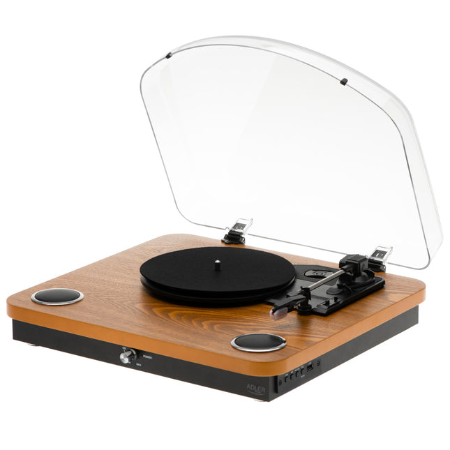 Platenspeler met Speakers & Bluetooth – Vinyl Speler met USB – 33/45/78 Toeren – Hout