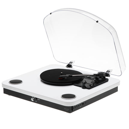 Platenspeler met Speakers & Bluetooth – USB – 33/45/78 Toeren – Wit