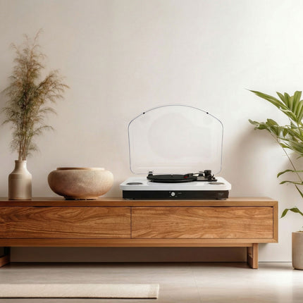 Platenspeler met Speakers & Bluetooth – USB – 33/45/78 Toeren – Wit