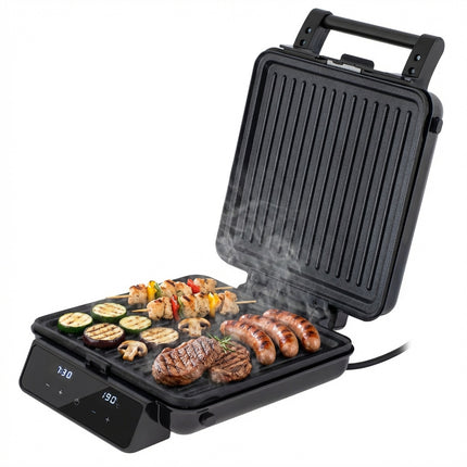 Adler AD 3096 Tosti IJzer 4-in-1 2200W – Contactgrill, Wafelijzer & Sandwichmaker – Verwisselbare Platen