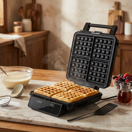 Adler AD 3096 Tosti IJzer 4-in-1 2200W – Contactgrill, Wafelijzer & Sandwichmaker – Verwisselbare Platen