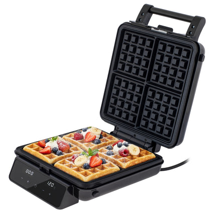 Adler AD 3096 Tosti IJzer 4-in-1 2200W – Contactgrill, Wafelijzer & Sandwichmaker – Verwisselbare Platen