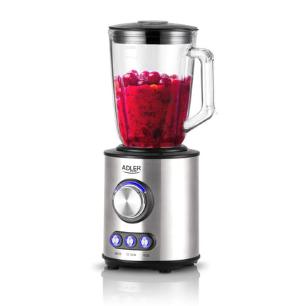 Adler AD 4078 Blender 1,5L – Blender met Glazen Kan – 1700W – Smoothie, Ice Crush & Pulse