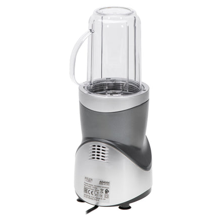 Adler AD 4084 Blender 1200W met 4 Bekers – Smoothie Blender To Go – IJscrusher – Zilver