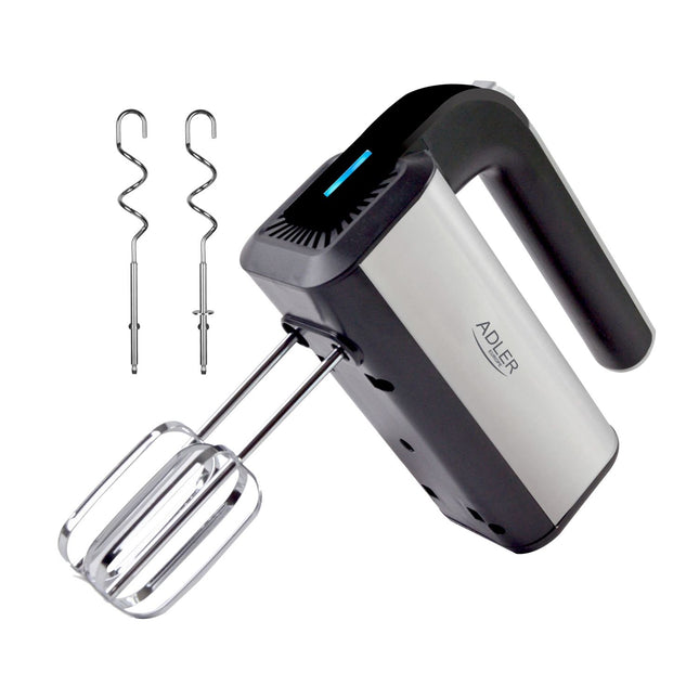 Adler AD 4225 Handmixer – Elektrische Mixer 800W – 5 Snelheden & Turbo – Met Gardes en Deeghaken