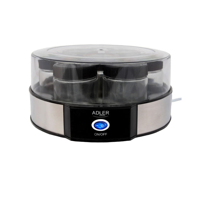 Adler AD 4476 Yoghurtmaker – Yoghurtmachine met 7 Glazen Potjes van 200 ml – 1,4 Liter