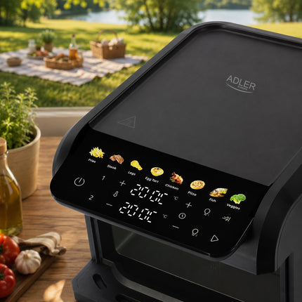 Dubbele Airfryer XXL 10 Liter met 2 Lades – 4L + 6L – 2700W – Kijkvenster – Zwart