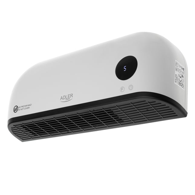 Adler AD 7751 Elektrische Wandkachel 2000W – Keramische Kachel met Afstandsbediening – Timer – Wit