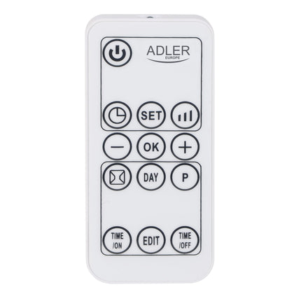 Adler AD 7751 Elektrische Wandkachel 2000W – Keramische Kachel met Afstandsbediening – Timer – Wit